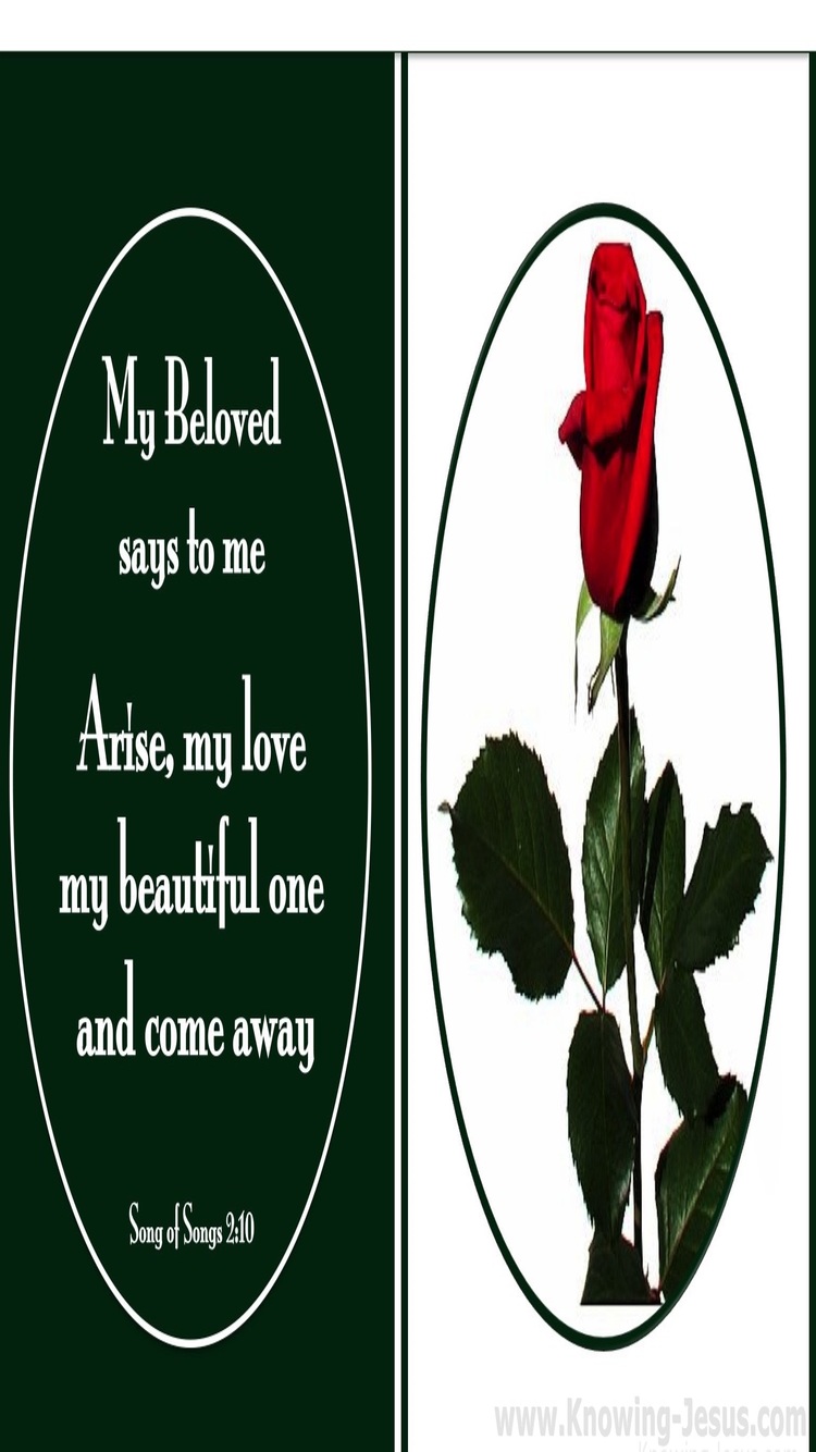 Song of Solomon 2-10 Arise My Love And Come Away (green)